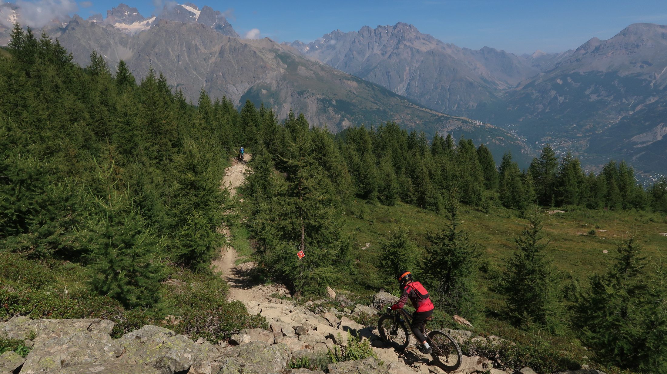 Kolesarji na alpski enoslednici